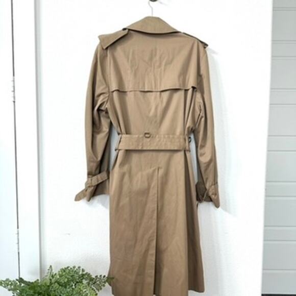 1960s Aquascutum London Trench Coat Men M/L Double Breasted Classic, Vintage - Picture 8 of 11